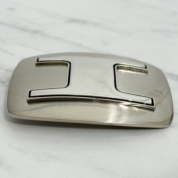 I Letter Initial Monogram Silver Tone Belt Buckle Western Style ✨ - Picture 11 of 14